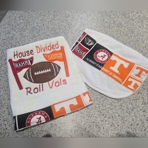 House Divided College Football Burp Cloth And Bib